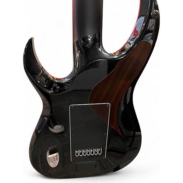 Used Schecter Guitar Research Sunset-7 ET Red Dawn Gloss Black Solid Body Electric Guitar