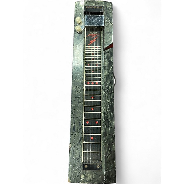 Vintage 1950s Natural Music Guild LAPSTEEL AND AMPLIFIER BLACK PEARLOID AND TWEED Lap Steel