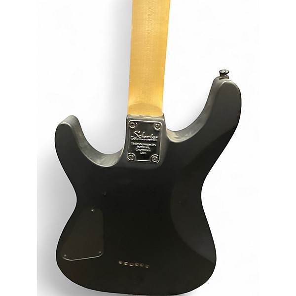 Used Schecter Guitar Research Damien 6 Black Solid Body Electric Guitar