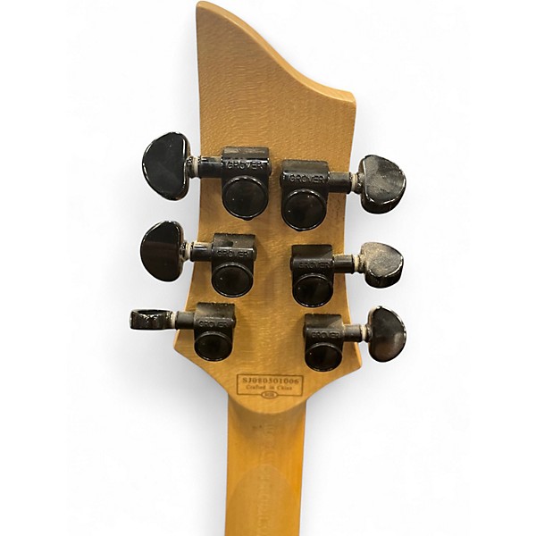 Used Schecter Guitar Research Damien 6 Black Solid Body Electric Guitar