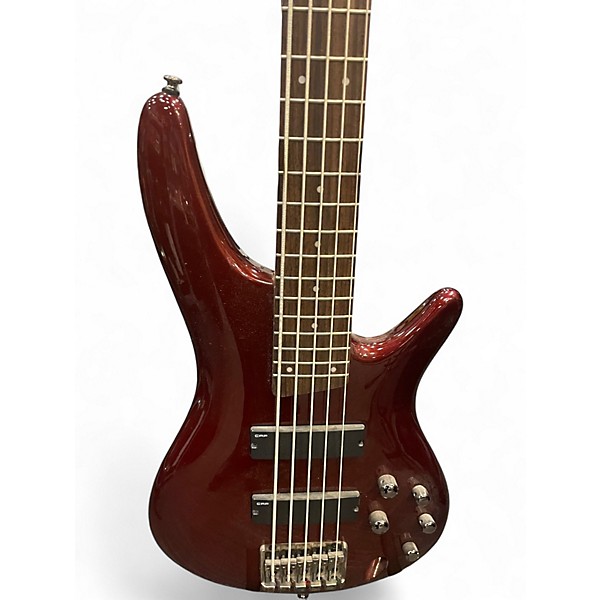 Used Ibanez SR305 5 String Maroon Electric Bass Guitar