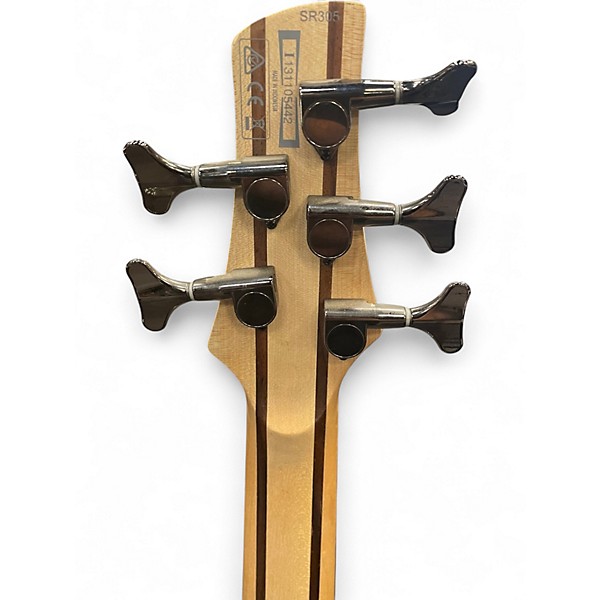 Used Ibanez SR305 5 String Maroon Electric Bass Guitar