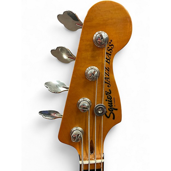 Used 2023 Squier Classic Vibe 70s Jazz Bass 3 Tone Sunburst Electric Bass Guitar