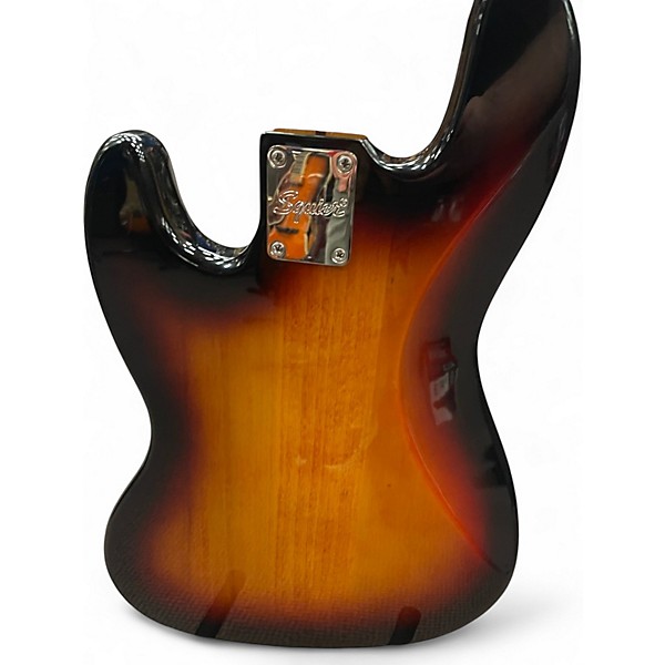 Used 2023 Squier Classic Vibe 70s Jazz Bass 3 Tone Sunburst Electric Bass Guitar