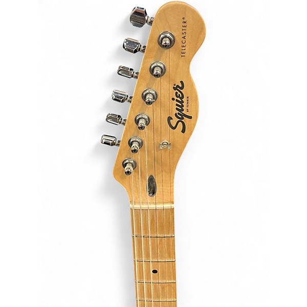 Used Squier Telecaster Black Solid Body Electric Guitar