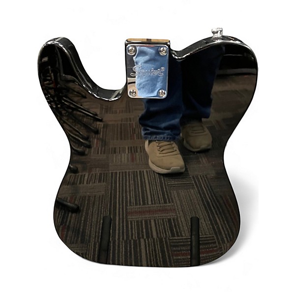 Used Squier Telecaster Black Solid Body Electric Guitar