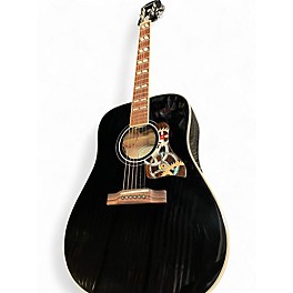 Used Epiphone Hummingbird Pro Black Acoustic Electric Guitar