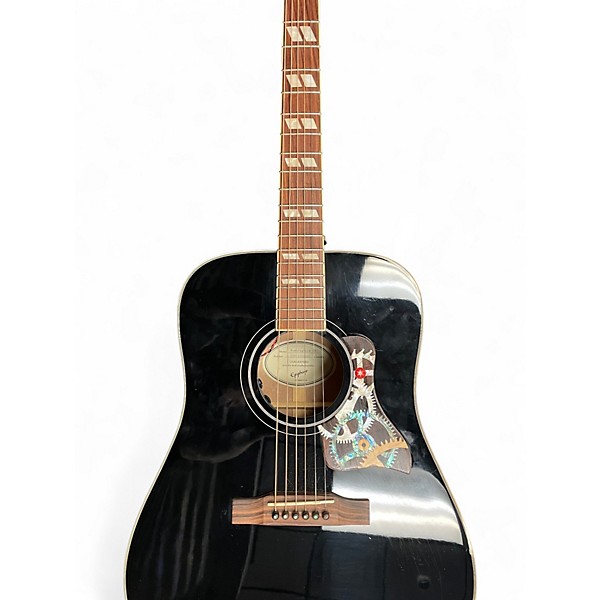 Used Epiphone Hummingbird Pro Black Acoustic Electric Guitar