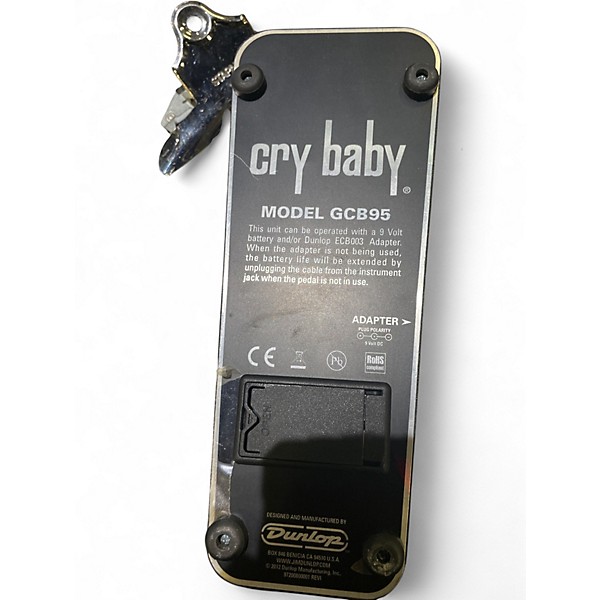 Used Dunlop GCB95 Original Crybaby Wah Effect Pedal