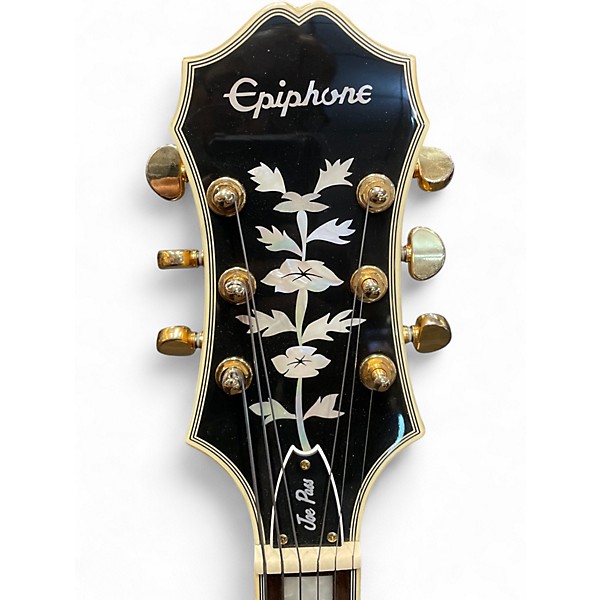 Used Epiphone Joe Pass Emperor II Yellow Hollow Body Electric Guitar