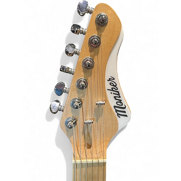 Used Moniker RIVAL White Solid Body Electric Guitar