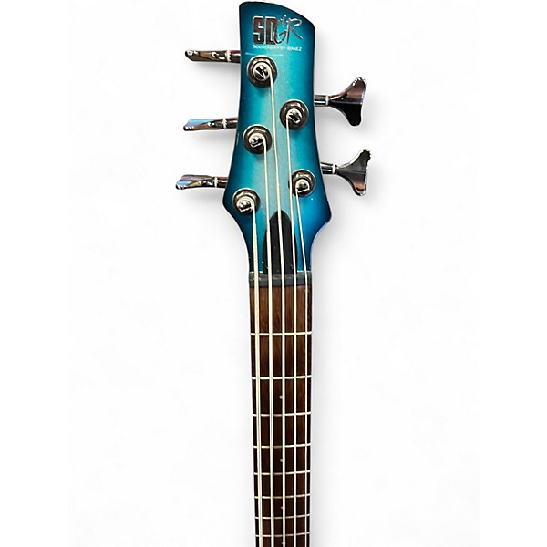 Used Ibanez SR305 5 String Ocean Metallic Electric Bass Guitar