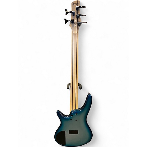 Used Ibanez SR305 5 String Ocean Metallic Electric Bass Guitar