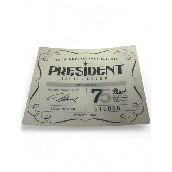 Used Pearl 6X14 President Tiger Stripe Drum