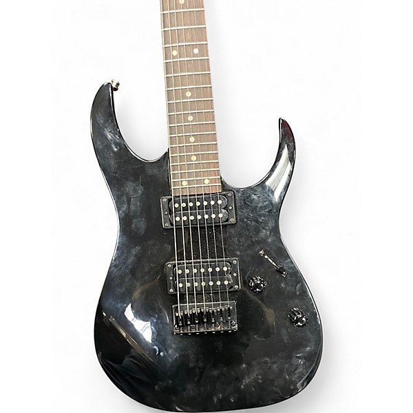 Used Ibanez GRG7221 7-STRING Black Solid Body Electric Guitar