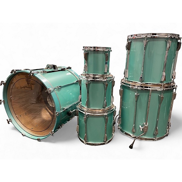 Used TAMA 6 Piece Made In Japan Granstar Japanese Birch Shell Pack Nile Blue Drum Kit