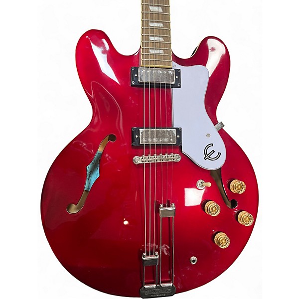 Used Epiphone RIVIERA Red Hollow Body Electric Guitar