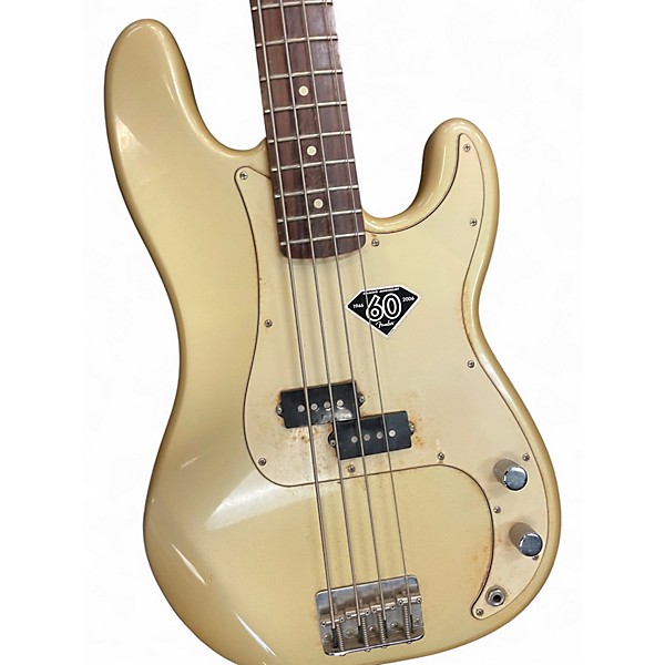 Used Fender DIAMOND ANNIVERSARY PRECISION BASS Gold Electric Bass Guitar