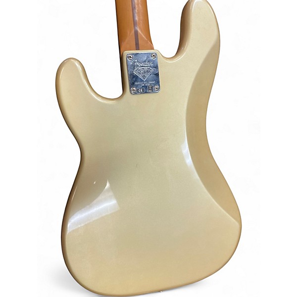 Used Fender DIAMOND ANNIVERSARY PRECISION BASS Gold Electric Bass Guitar