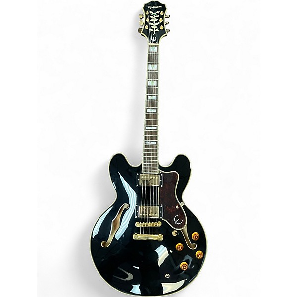 Used Epiphone Sheraton II Black Hollow Body Electric Guitar