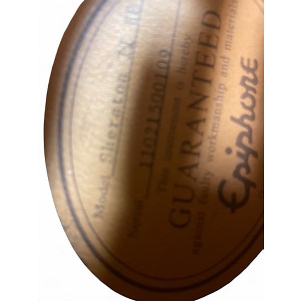 Used Epiphone Sheraton II Black Hollow Body Electric Guitar