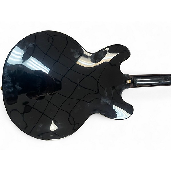 Used Epiphone Sheraton II Black Hollow Body Electric Guitar