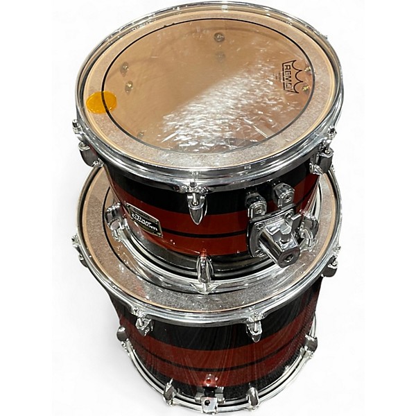 Used Yamaha 3 Piece Tour Custom RED AND BLACK Drum Kit