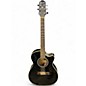 Used Crafter Guitars HTC 24EQ Black Acoustic Guitar thumbnail