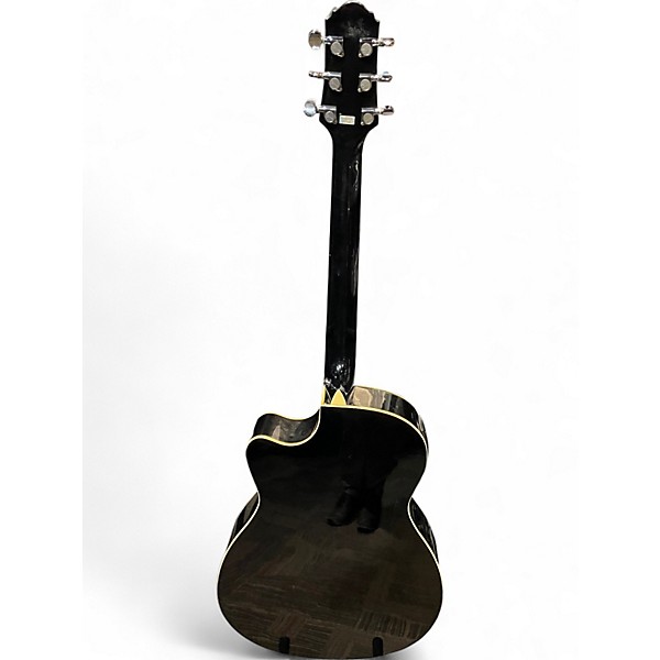 Used Crafter Guitars HTC 24EQ Black Acoustic Guitar