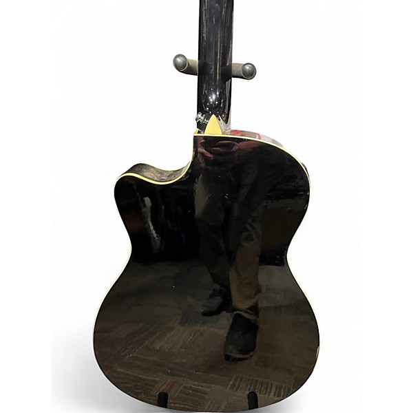 Used Crafter Guitars HTC 24EQ Black Acoustic Guitar