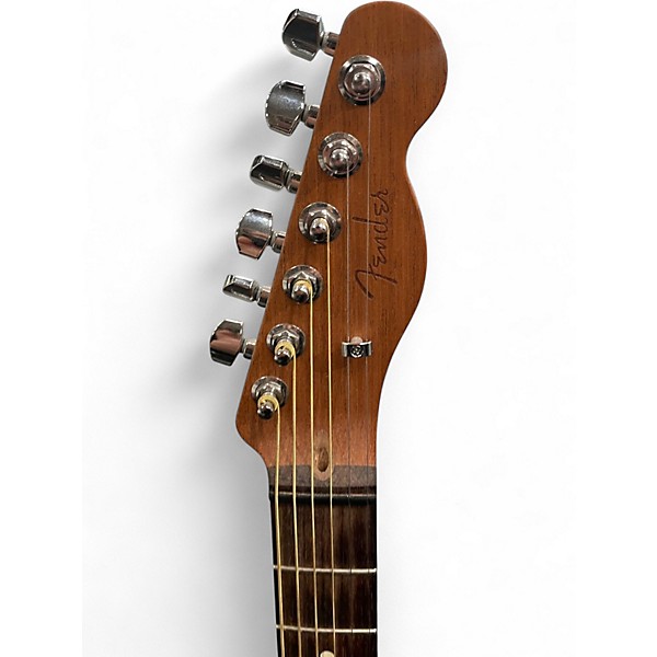 Used Fender Acoustasonic Player Telecaster Black Acoustic Electric Guitar