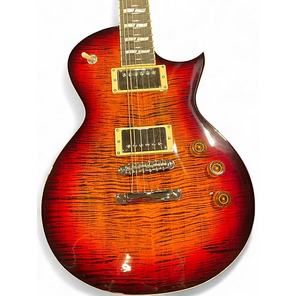 Used ESP USA Eclipse TIGER EYE SUNBURST Solid Body Electric Guitar