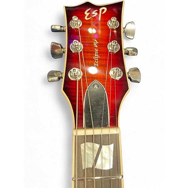 Used ESP USA Eclipse TIGER EYE SUNBURST Solid Body Electric Guitar