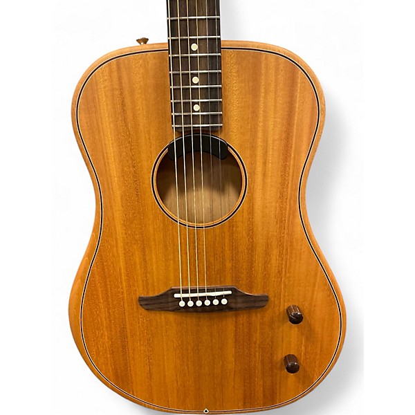 Used Fender HIGHWAY MAHOGONY Natural Acoustic Electric Guitar