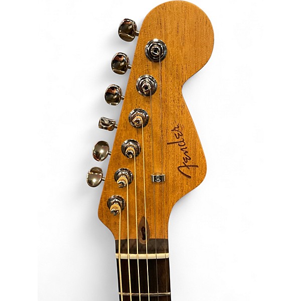 Used Fender HIGHWAY MAHOGONY Natural Acoustic Electric Guitar