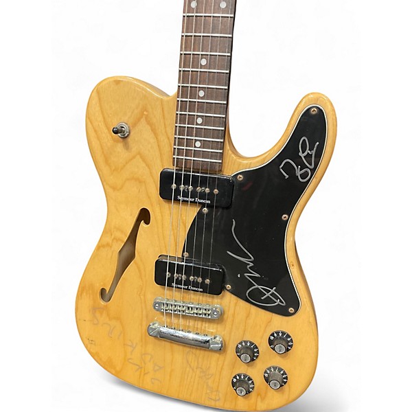 Used 2012 Fender JA90 Jim Adkins Thinline Telecaster Natural Hollow Body Electric Guitar
