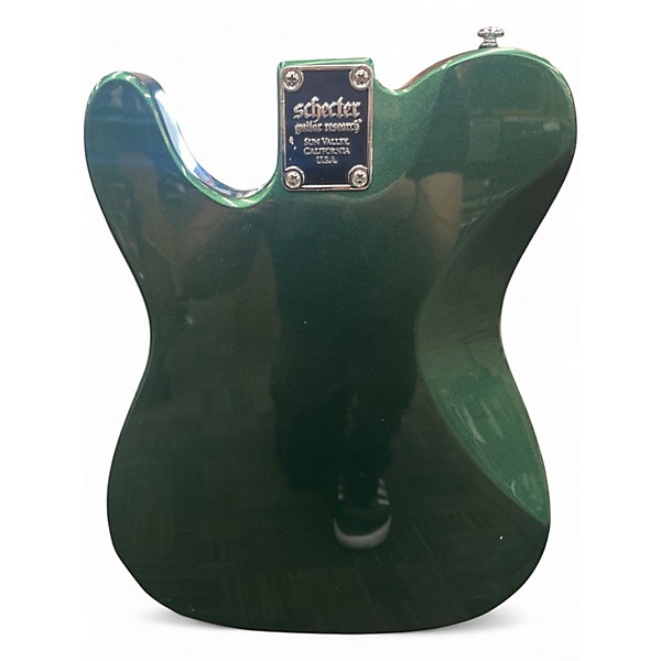 Used Schecter Guitar Research PT Fastback Green Solid Body Electric Guitar