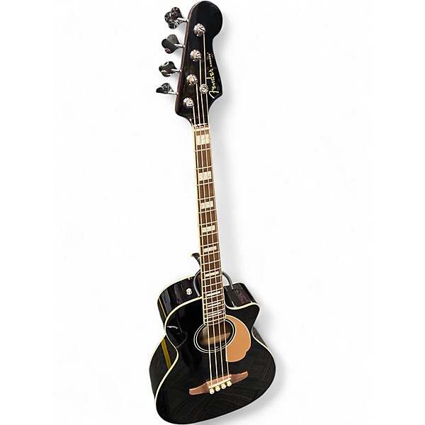 Used Fender Kingman 4-String Black Acoustic Bass Guitar