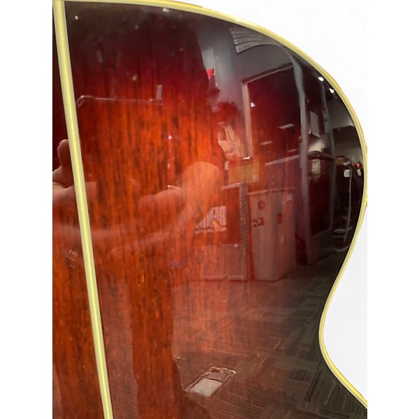 Used Ibanez AEB10E Dark Violin Sunburst Acoustic Bass Guitar