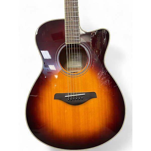 Used Yamaha FSC-TA 2 Tone Sunburst Acoustic Electric Guitar