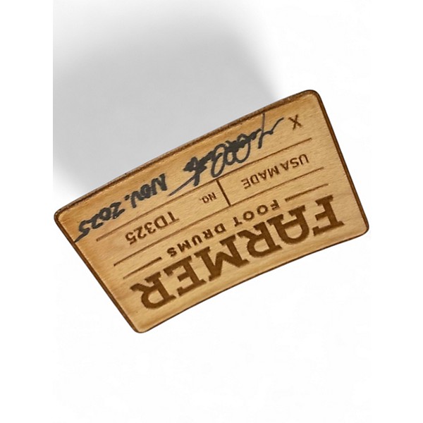 Used Farmer 3 Piece foot drums travel kit Natural Drum Kit