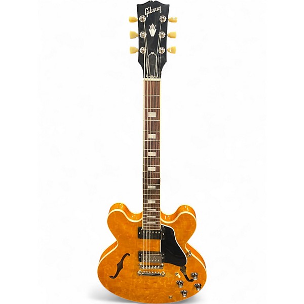 Used Gibson ES335 Figured Amber Hollow Body Electric Guitar