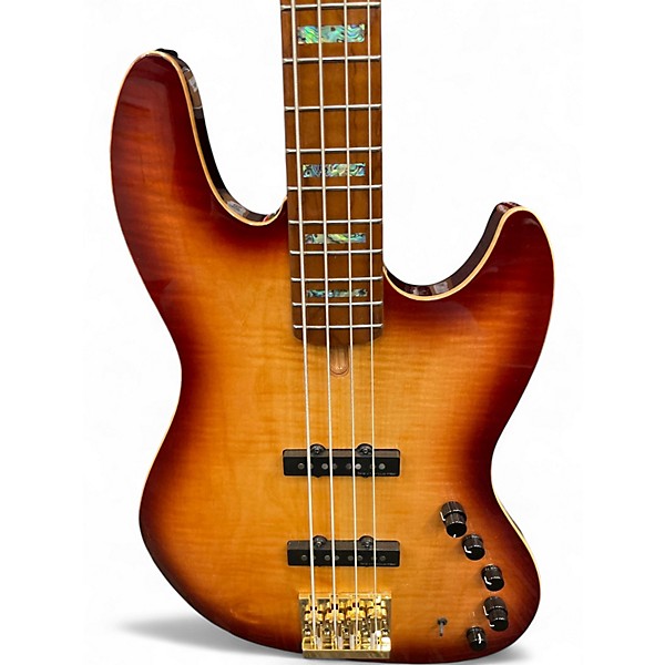 Used Sire Marcus Miller V10 2 Tone Sunburst Electric Bass Guitar