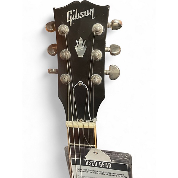 Used 2006 Gibson ES335 Figured HONEY SUNBURST Hollow Body Electric Guitar