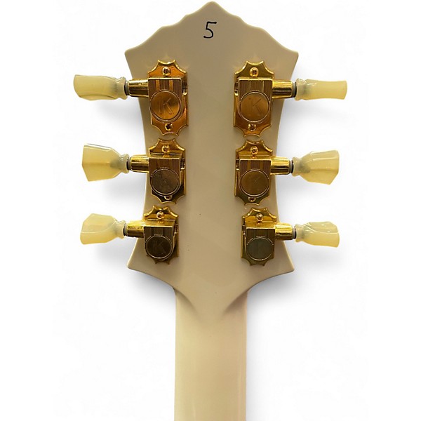 Used Knaggs Honga Tier 2 White Solid Body Electric Guitar