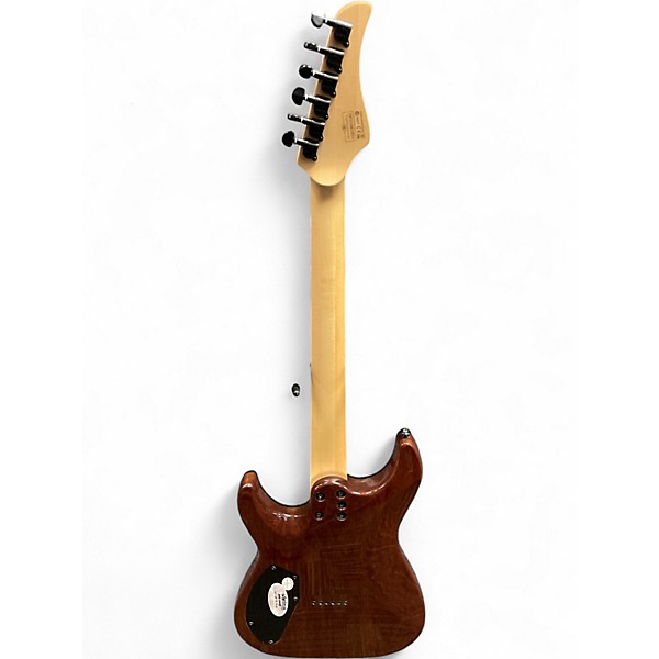 Used Schecter Guitar Research CR6 BURL Solid Body Electric Guitar