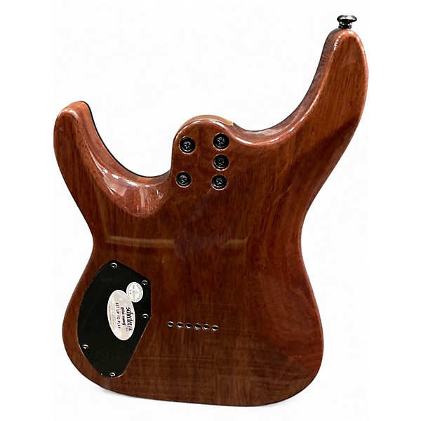 Used Schecter Guitar Research CR6 BURL Solid Body Electric Guitar