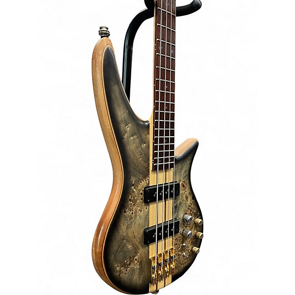 Used Jackson SPECTRA PRO Black Burl Electric Bass Guitar