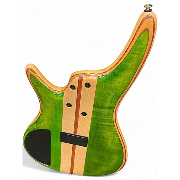 Used Ibanez SR4FMDX Trans Green Electric Bass Guitar
