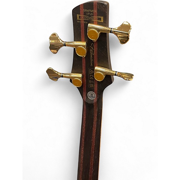 Used Ibanez SR4FMDX Trans Green Electric Bass Guitar